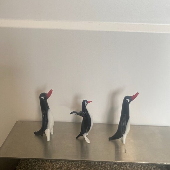 Set of 3 Vintage‎ Blown Glass Penguins - Picture 8 of 8
